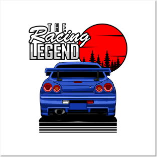 GTR R34 The Racing Legend Posters and Art